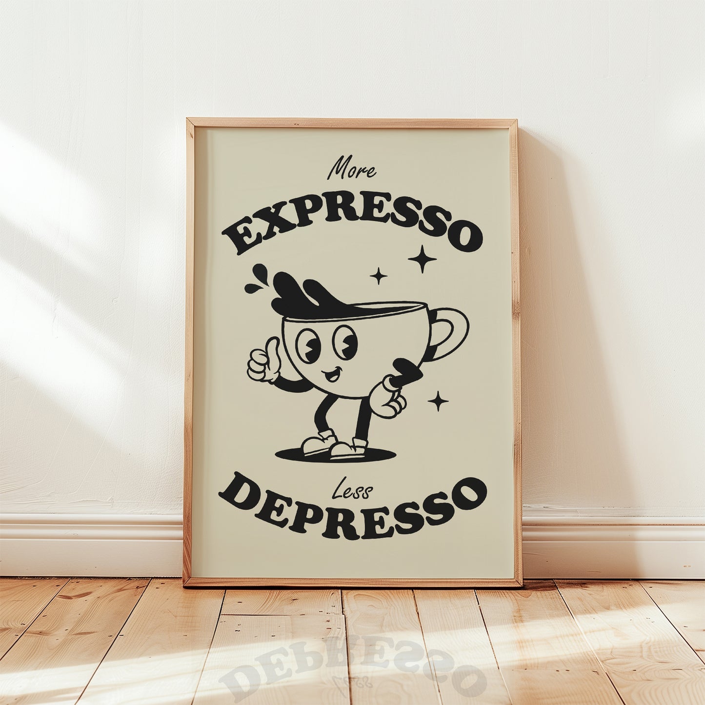 More Expresso Less Depresso Print