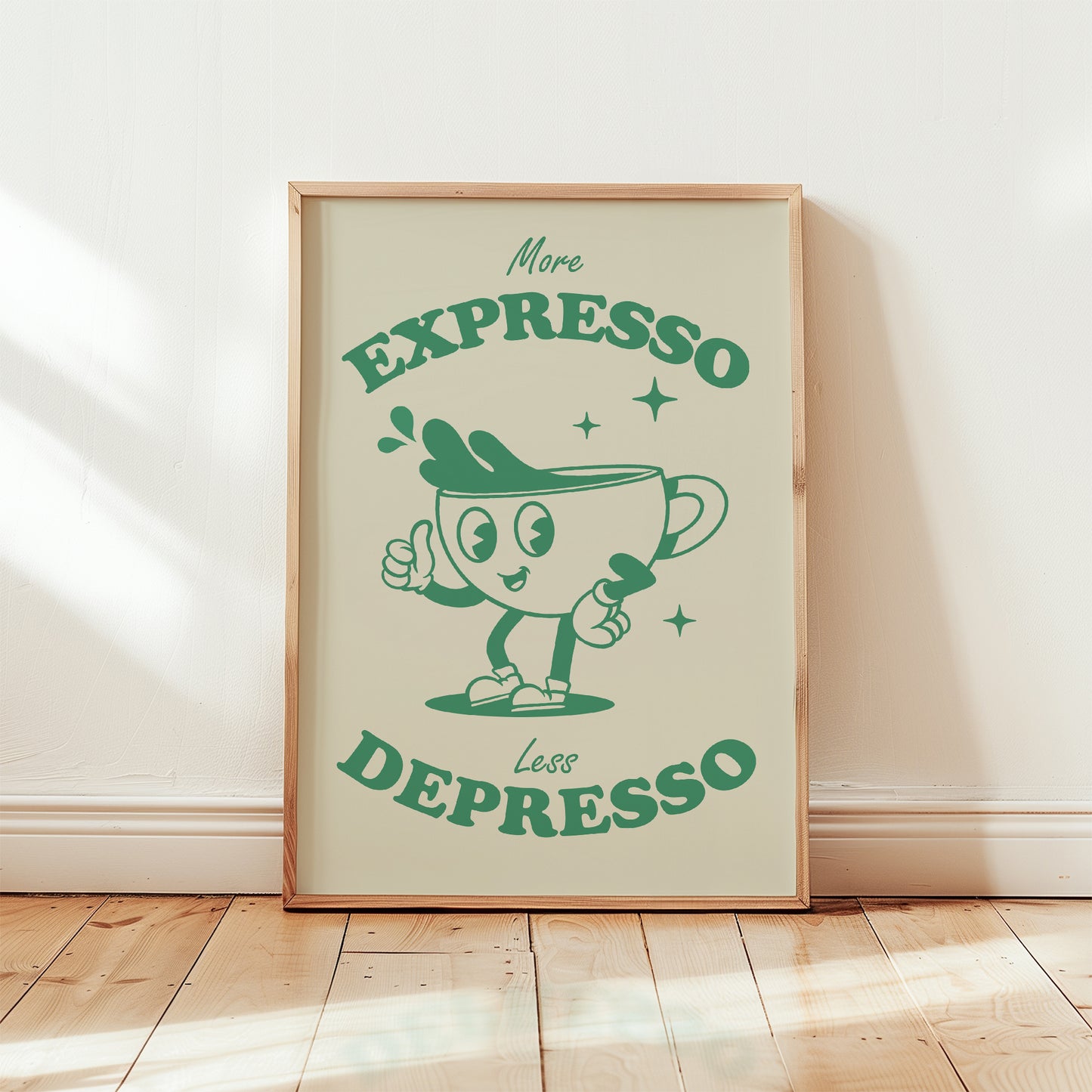 More Expresso Less Depresso Print