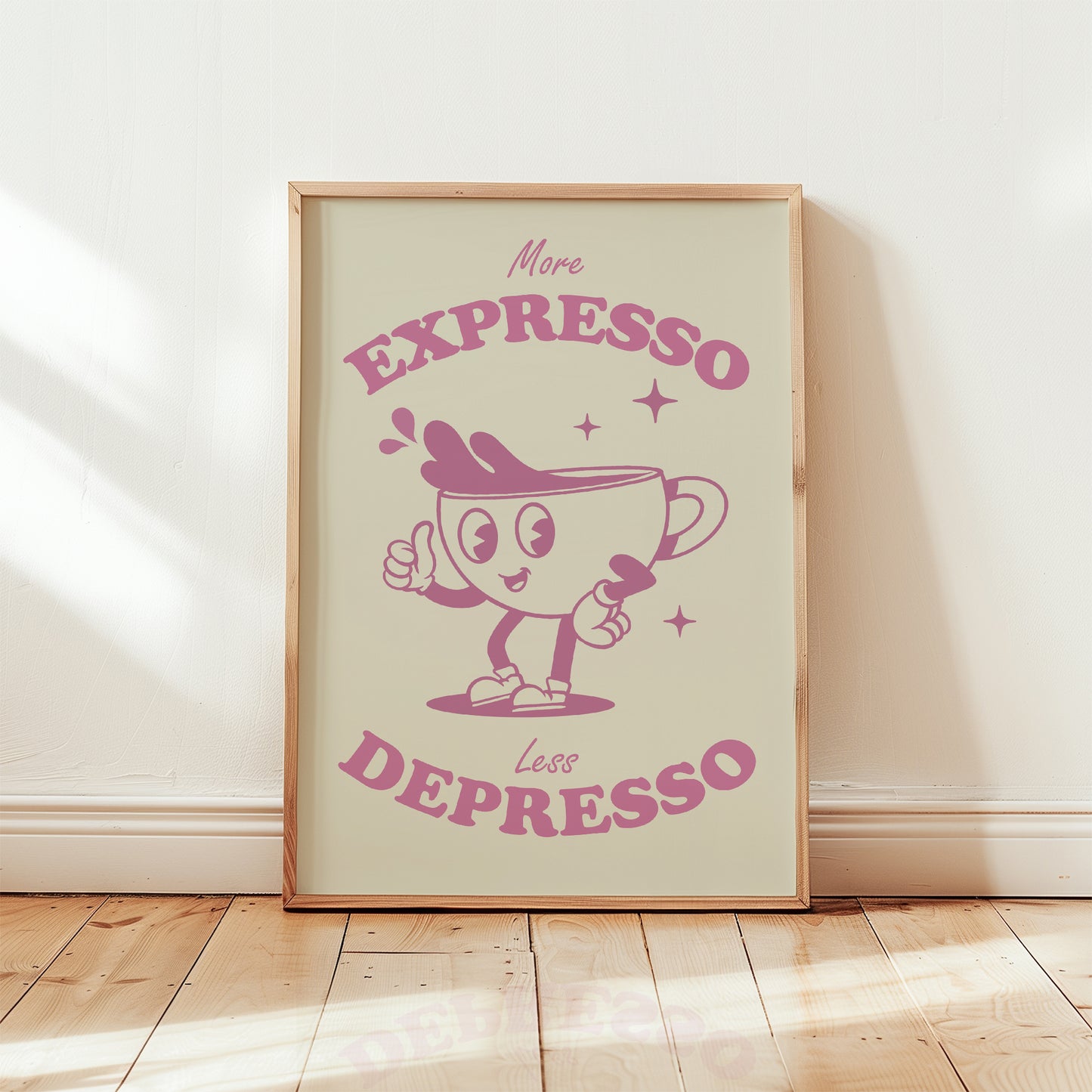 More Expresso Less Depresso Print