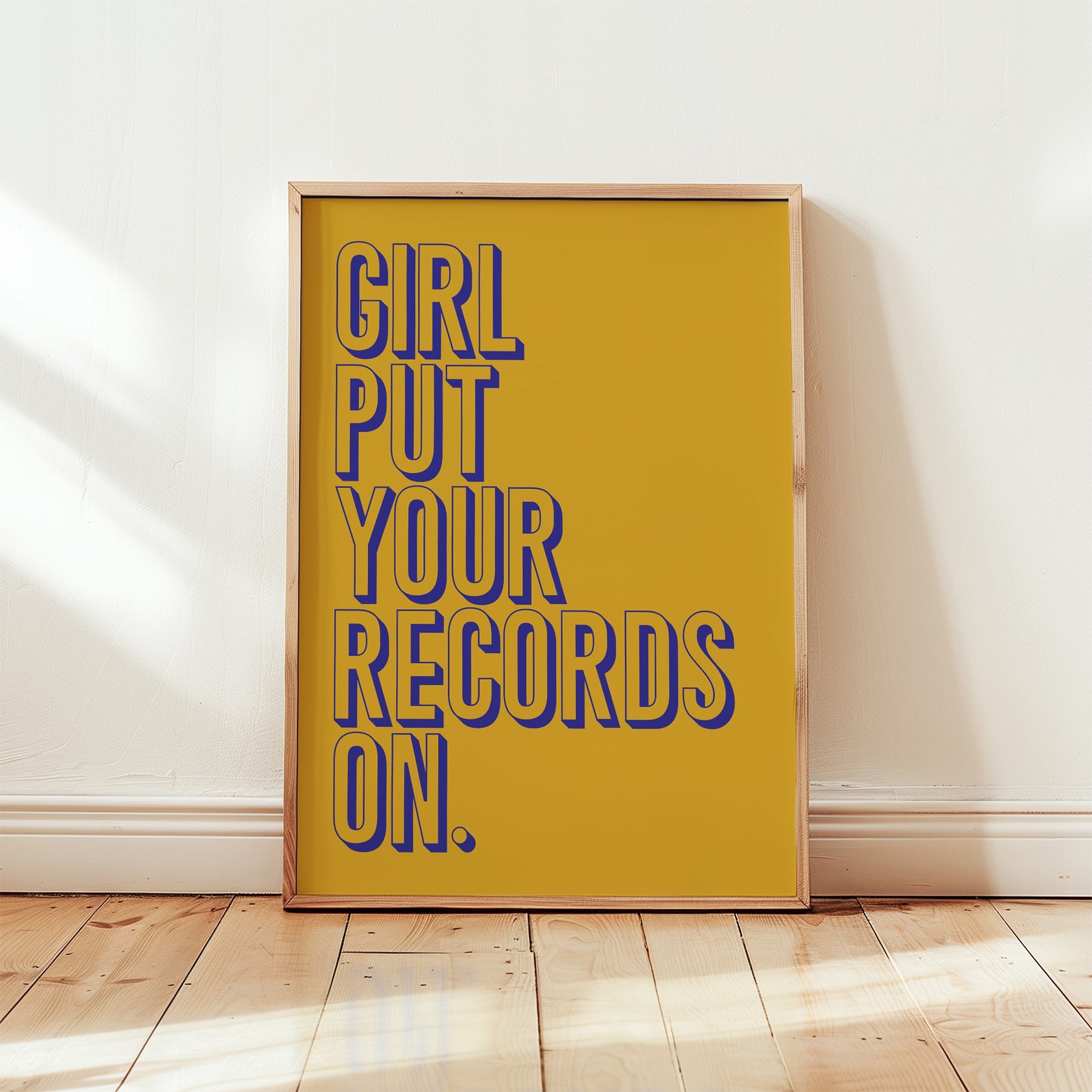 Girl Put Your Records On Print